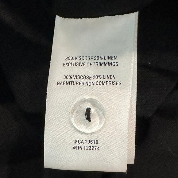 Lolë Black Linen-Blend Pearse Wrap Midi Skirt - Picture 5 of 5